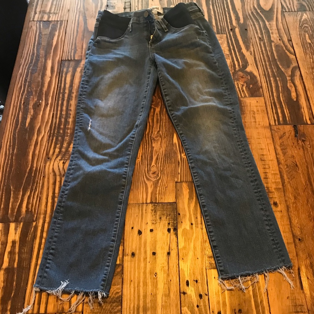 Paige side panel verdugo ankle maternity jeans